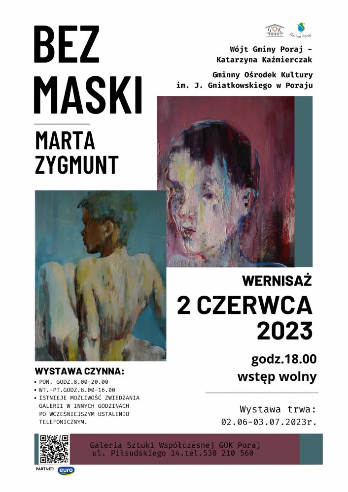 : 2.06. "BEZ MASKI" Wernisaż wystawy malarstwa Marty ...