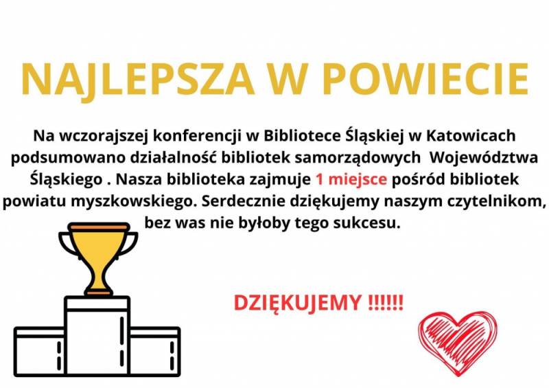 : Najlepsza w powiecie - biblioteka w Żarkach.