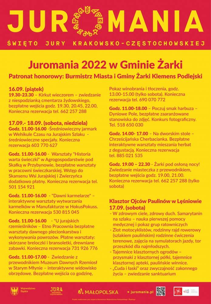 : Juromania 2022 w Gminie Żarki i na Jurze